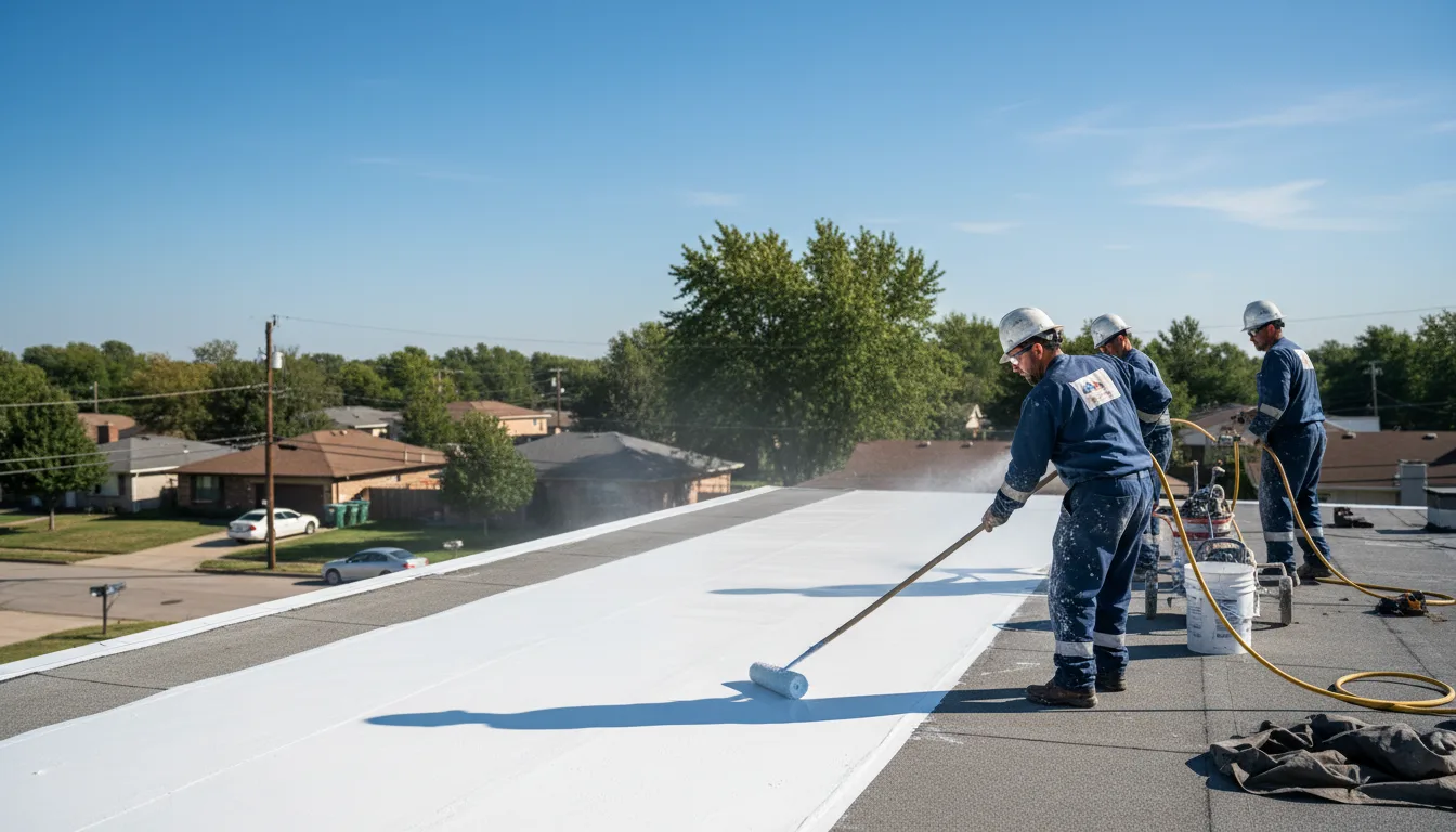 Commercial roof coating in Attleboro, MA near me